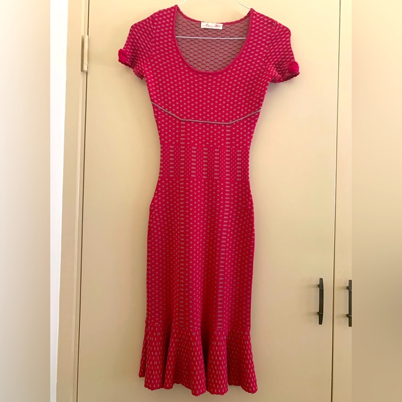 ✨Host Pick✨ Alannah Hill Raspberry A-Line Dress Size 8 - Picture 3 of 12